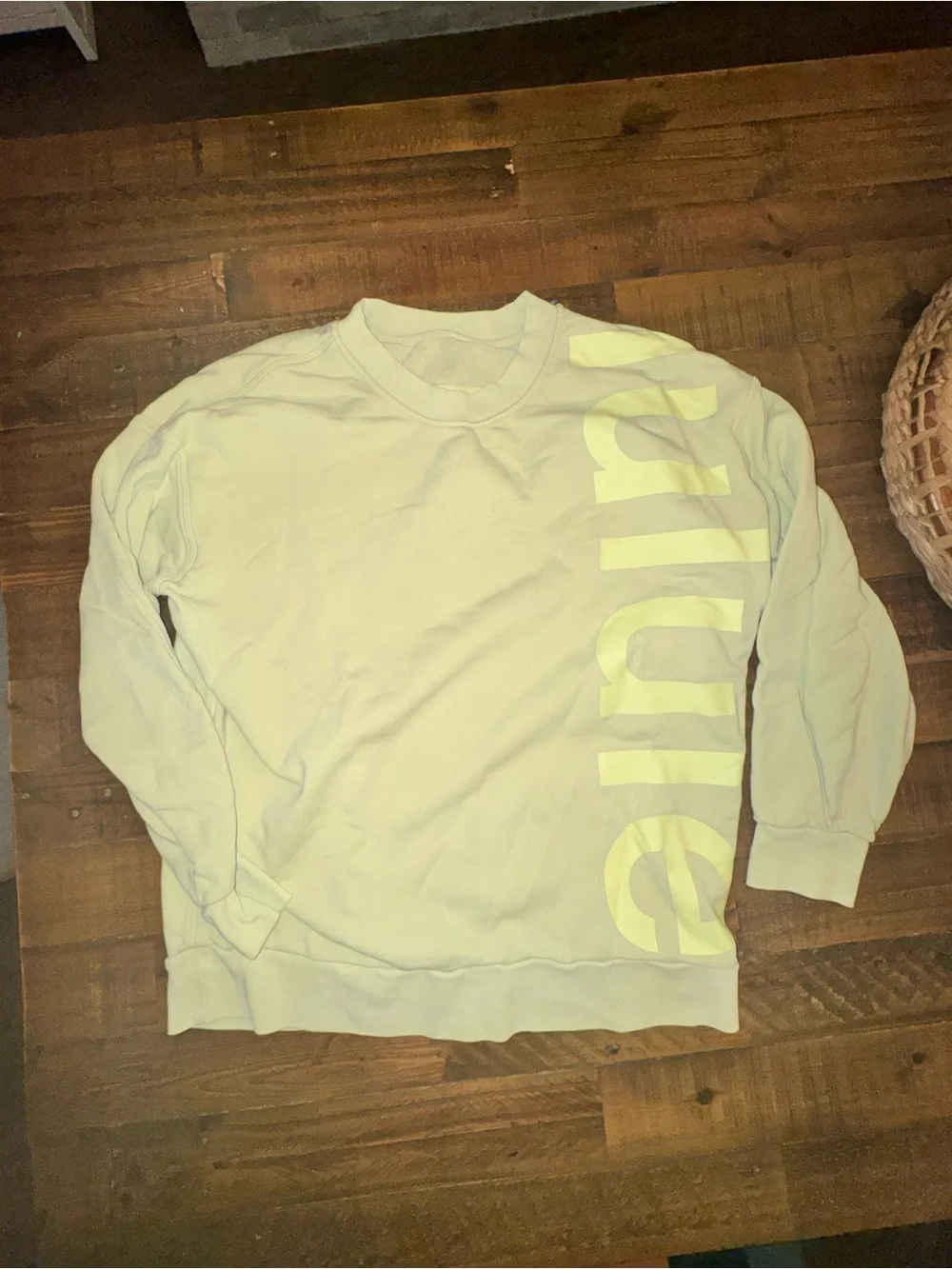 LULU🍋 Perfectly Oversized Crew *Logo‎ - Crispin Green